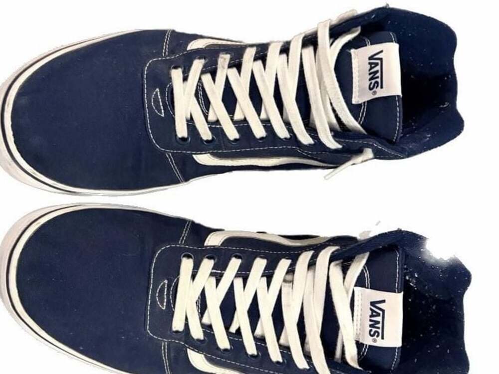 Vans Ward Hi 'Dress Blues' Canvas High Top Sneakers Men's Size 14 - Picture 3 of 5